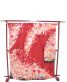 成人式振袖[かわいい系]赤に焦げ茶・オレンジピンクの小さい花々[身長167cmまで]No.800